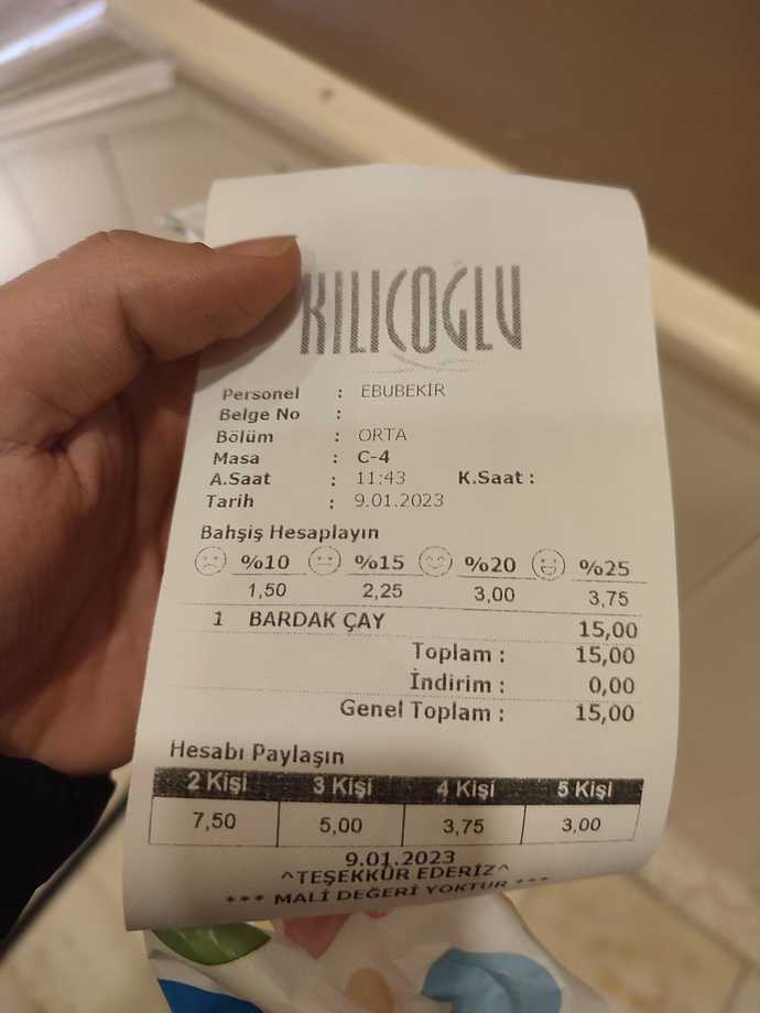 Bu ekonomide 15 TL bir çay için normal mi?