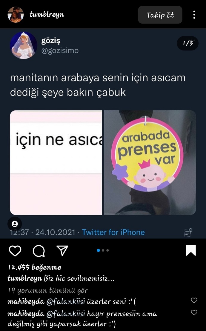 Sevgilimin iş yerindeki arkadaşının attığı şey için ne düşünmeliyim?