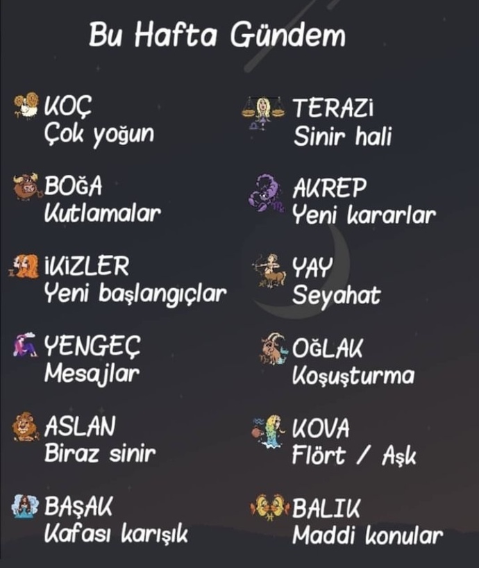 Burçların bu hafta gündemi neler olacak?