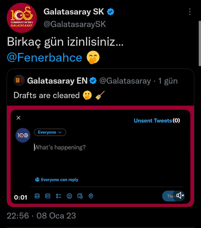 Galatasarayın 3 gol attığı maçtan sonra Fenerbahçeye göndermeleri 😂 hakkında ne düşünüyorsunuz?