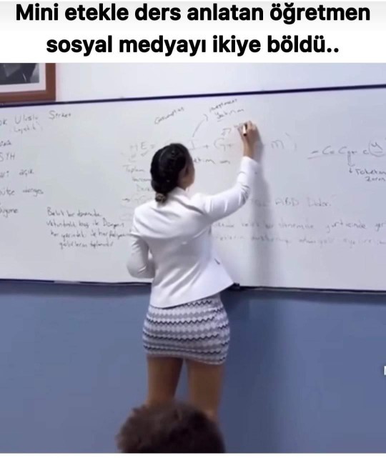 Mini etekle ders veren öğretmen olabilir mi?