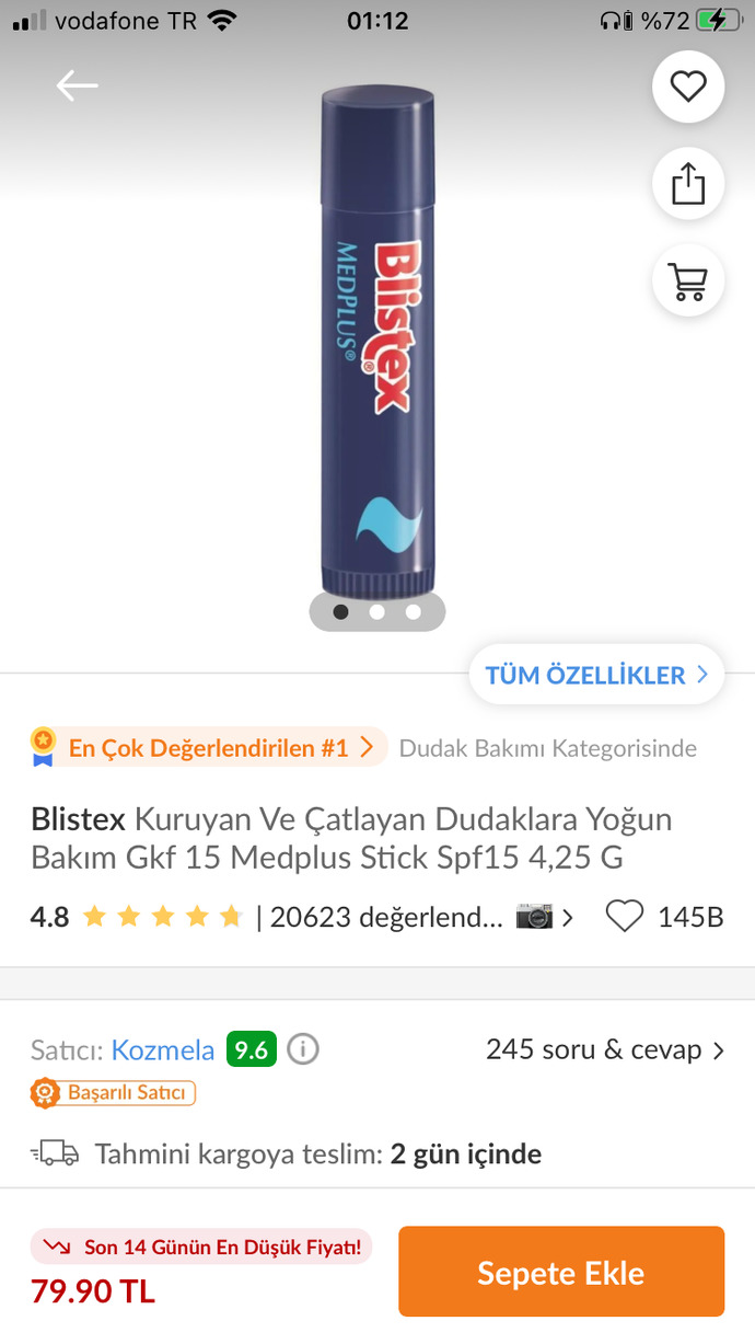 Başucu bakım ürünleriniz neler?