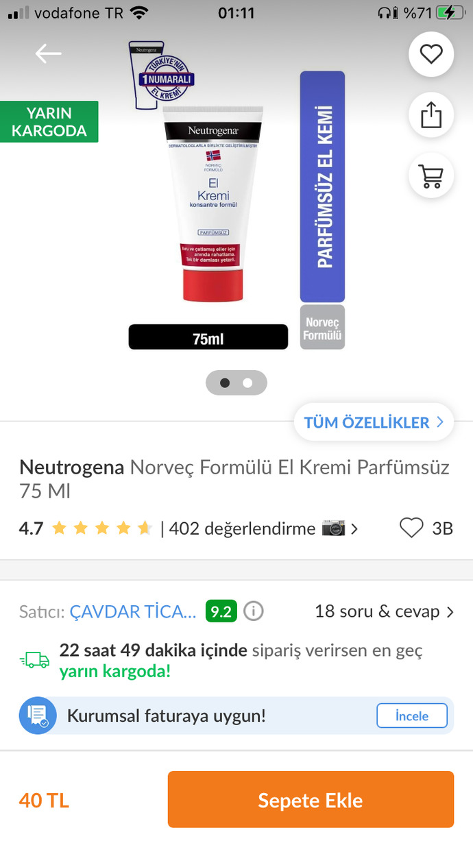 Başucu bakım ürünleriniz neler?