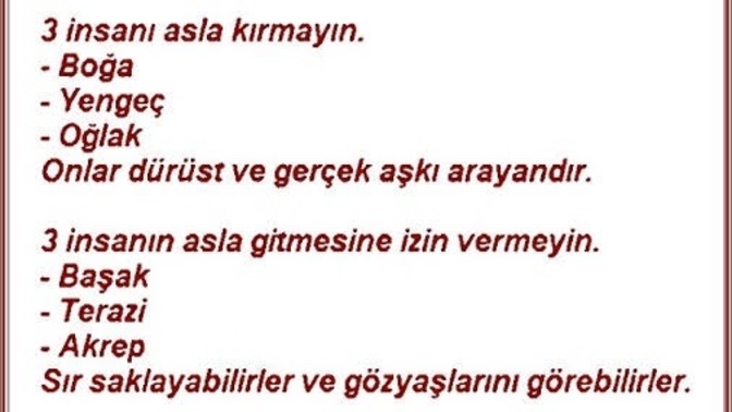 Burcunuza göre hangi üçlüdesiniz?