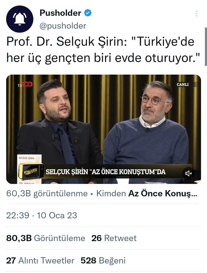 Türkiyede her 3 gençten biri evde oturuyormuş. Gençler evde mi oturuyorsunuz?