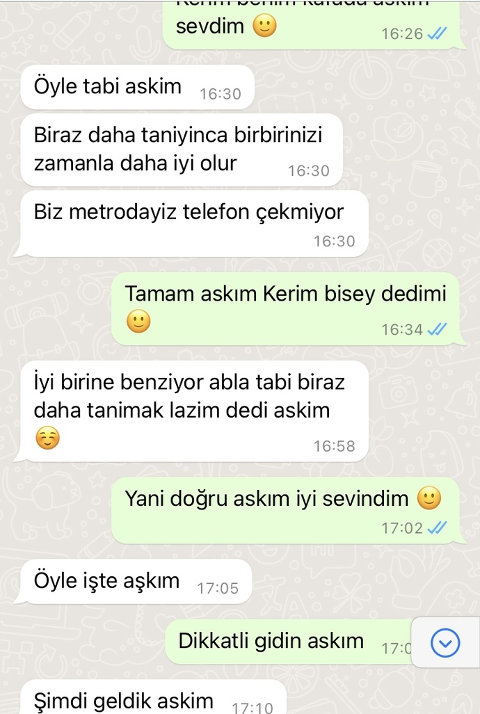 1 gün önce hersey normaldi kardeşiyle tanıstırdı sonra senden soğudum deyip engelledi?