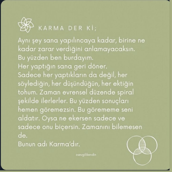 Karma’ya inanır ve güvenir misiniz?