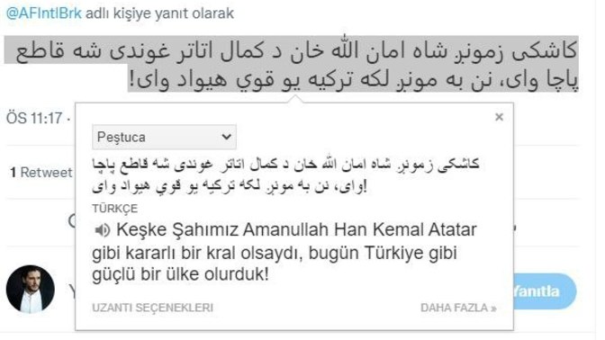 Bir Afgan'ın Atatürk'süzlükten dert yanması Twitter'da gündem oldu düşünceleriniz?
