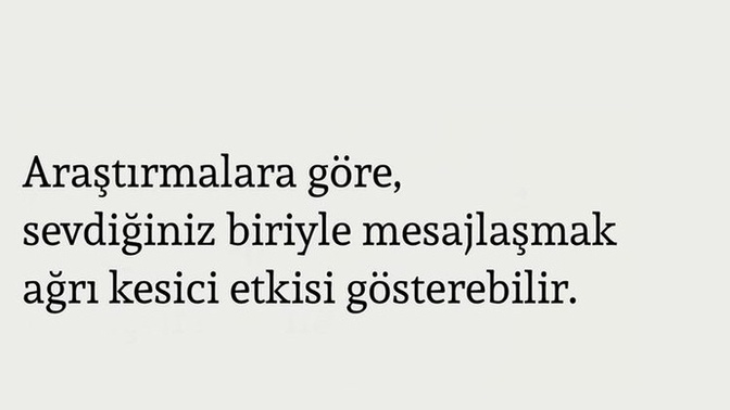 Ağrı kesici etkisi yaratan bir şey söyler misiniz?