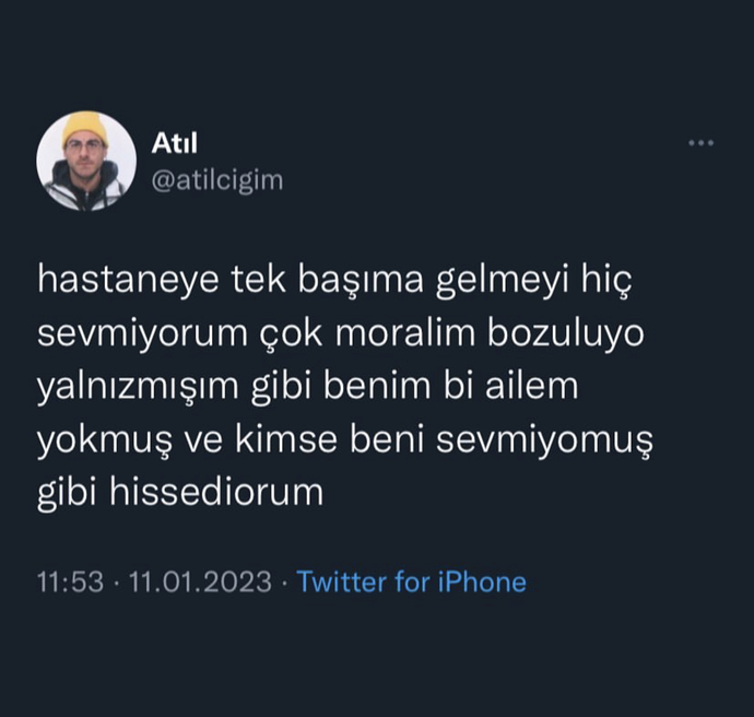 Tüm sınavlarıma tek başıma gittiğimde bi içim burkulmuyor değildi :/