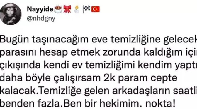 Temizliğe gelecek kadınlar benden çok kazanıyor diyen doktora tepki gelmiş, sizce kim haklı?