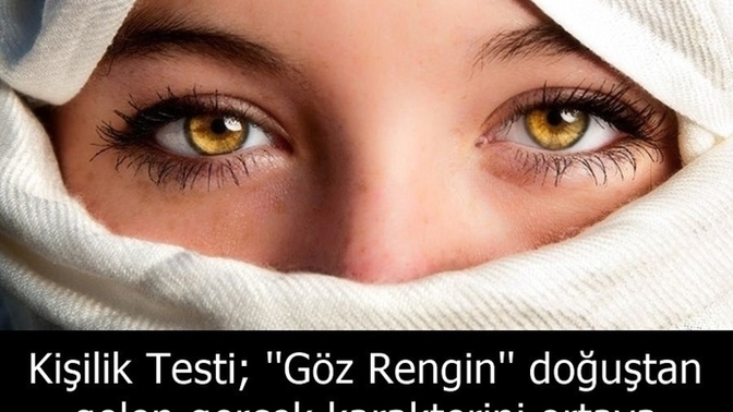 Göz renginiz ne olduğunu söyleyin size ne olduğunuzu söyleyim mi?