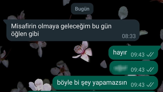 Eski sevgilim "bugün sana geleceğim" dedi, ben istemiyorum. Ne yapmalıyım?