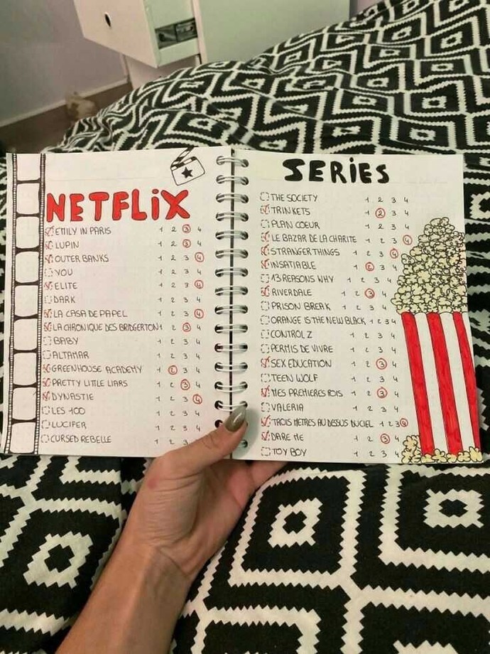 İzlediğiniz dizi filmlerin listesini tutuyor musunuz?