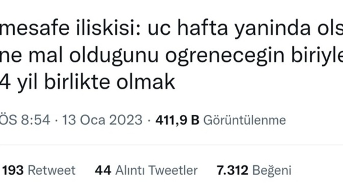 Daha önce hiç uzak mesafe ilişkisi yaşadınız mı?