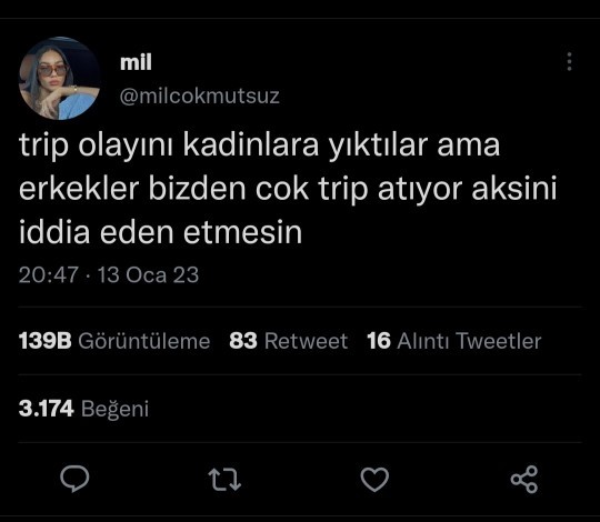 Kadınlar mı yoksa erkekler mi daha çok trip atıyor?