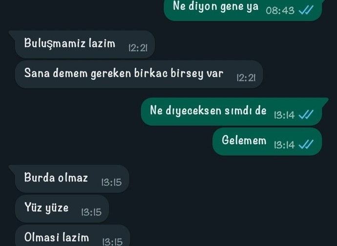 Ondan hoşlandığımı söyledim, istemedi. Aradan 3 ay geçti ve o yazdı. Karşılık vermeli miyim?