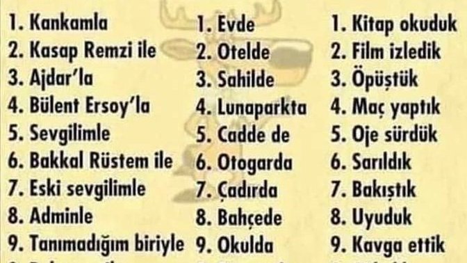 Telefon numaranın ortadaki 3 rakamına göre sana ne çıkıyor?