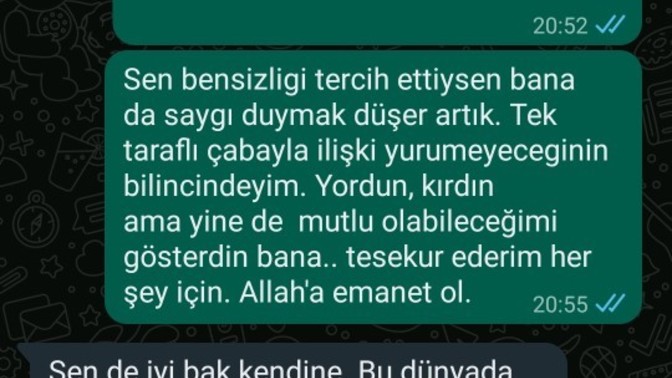 Çok değer verdim ve benden soğudu, son konuşmamız bu. Sizce pişman olur mu?