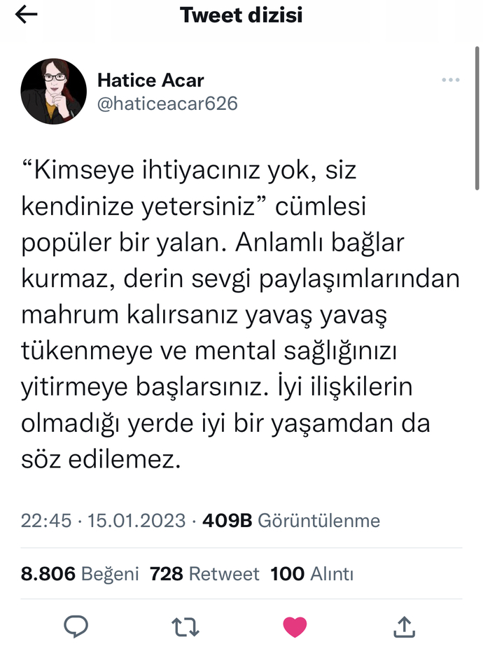 Bende kendimi 8 yıl böyle kandırdım siz ne düşünüyosunuz?