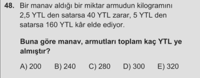 Bu matematik problem soruyu çözer misiniz?