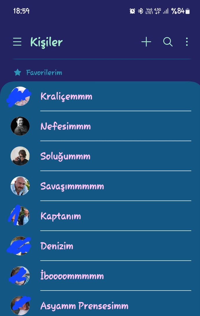 Aile bireyleriniz telefon rehberinizde nasıl kayıtlı?