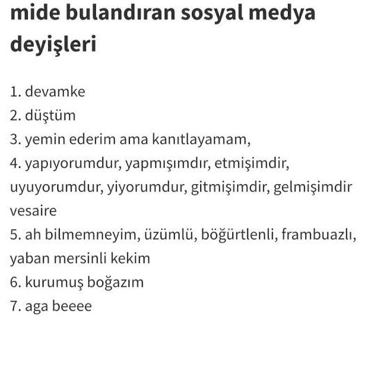 Mide bulandıran sosyal medya deyişlerine örnek verir misiniz?