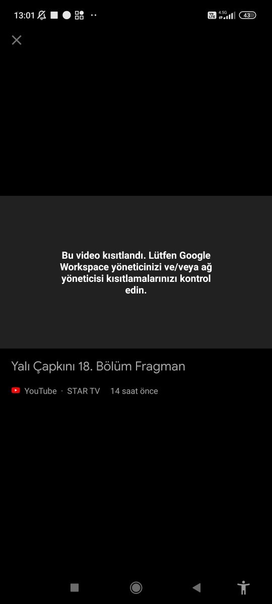 YouTube hesabım kısıtlanmış nasıl düzeltebilirm?