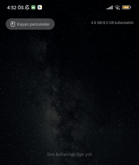 Telefon boştayken ram kullanıyor?