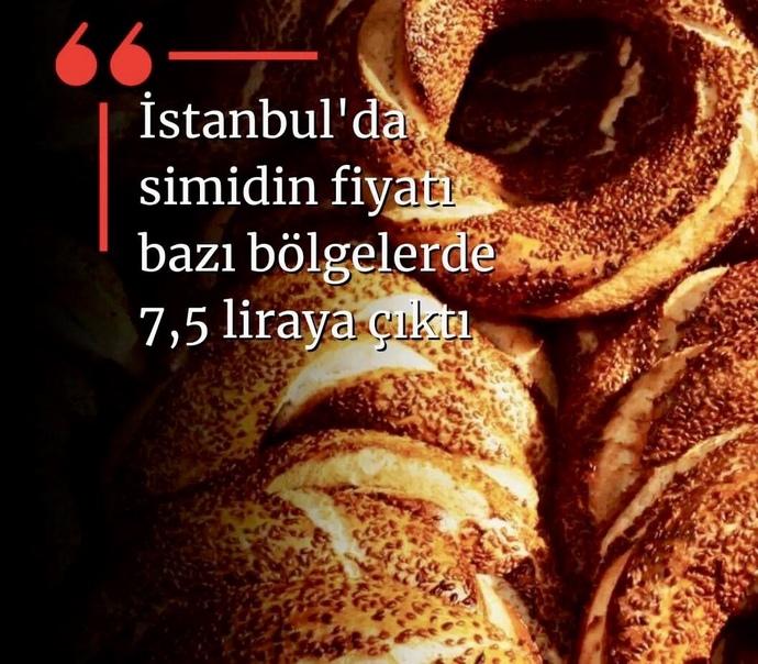 İstanbul’da simidin fiyatı bazı bölgelerde 7,5 liraya çıktı! Simit yemek artık lüks mü?