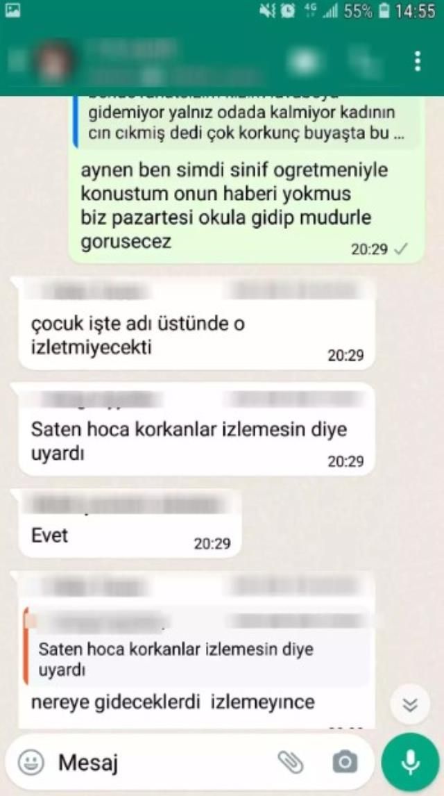Öğretmen ortaokul çocuklarına korku filmi izletmiş, sizce nasıl bir yaptırım uygulanmalı?