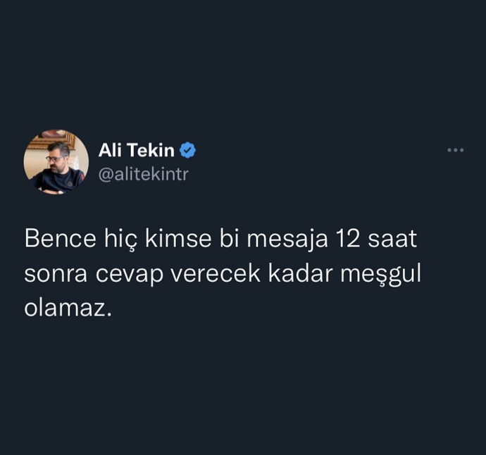 Mesajlara geç cevap vereni annesi sevsin kardeşim