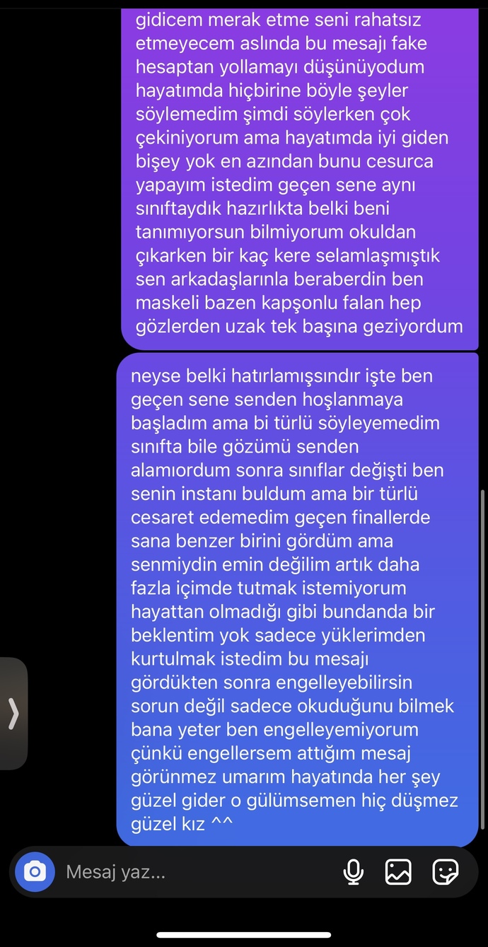 Hayatımda ilk kez sevdiğim kıza hislerimi söyledim nasıl sizce?