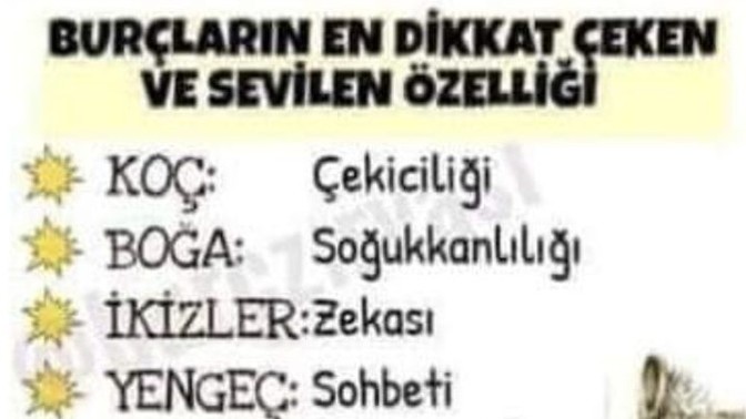 Burcunuzun en dikkat çeken ve sevilen özelliğini nedir?
