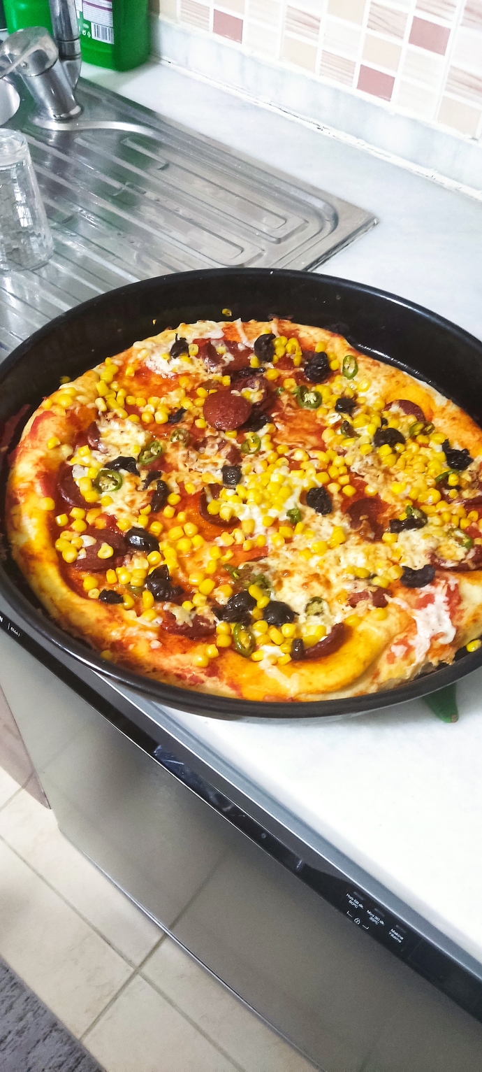 Yaptığım pizza nasıl gözüküyor?