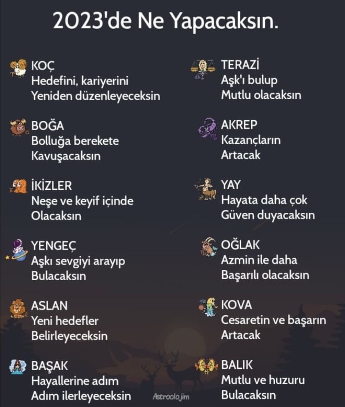 Burçlar 2023de neler yapacak?