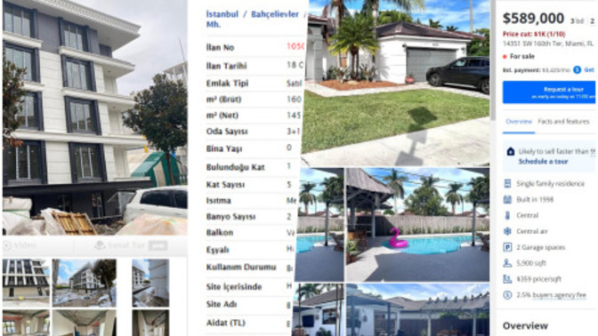 Türkiye'de 11 milyon, Miami'de 589 bin Dolar! Bu ülkeye yazık değil mi?