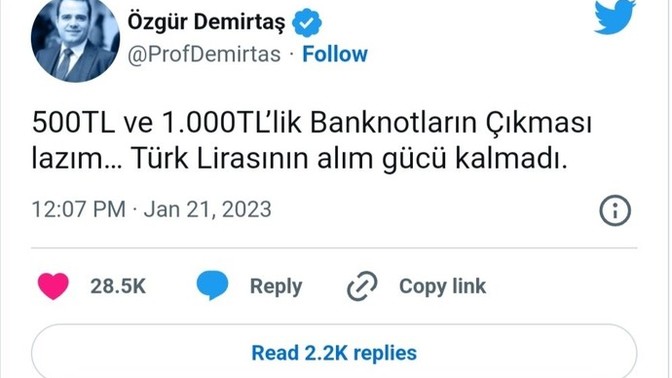 Sizce 500 ve 1000TL banknot basılmalı mı?