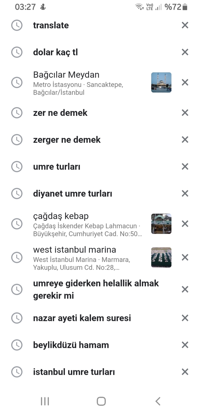 Arama geçmişini biri görse en çok utanacagin şey ne olurdu?
