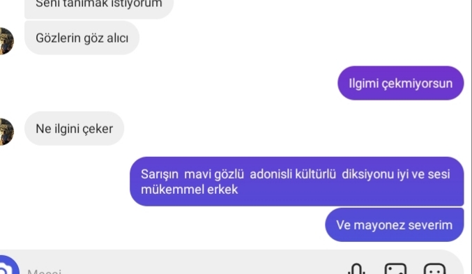 Sarışın varken esmere bakar mısınız?