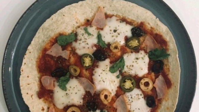 Lavaş tabanlı pizzam nasıl gözüküyor?
