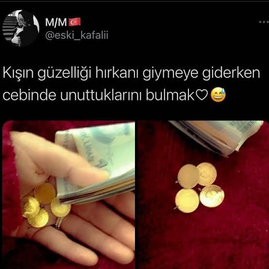 Ne zaman koyduğumu hatırlamıyorum montun cebinden 10 lira çıktı, ufak bir şaşkınlık yaşadım sadece! Sizin tepkiniz nasıl olurdu?