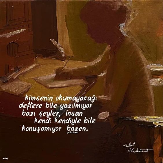 Ve konuşamadığı her şeyi yutuyor insan