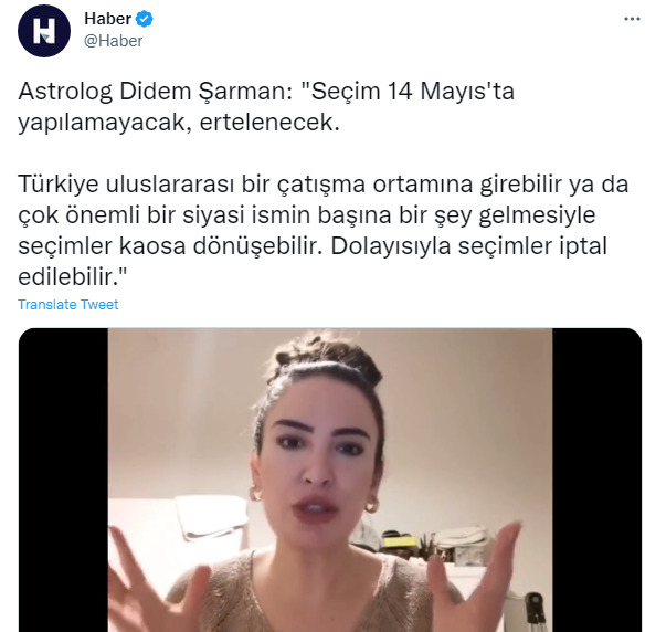 15 Temmuz darbe girişimini bilen astrolog seçimlerin yapılmayacağını söyledi. Sizce seçim iptal edilebilir mi?