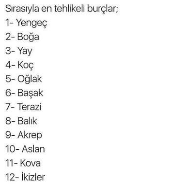 En Tehlikeli Burçlar Hangileriymiş?