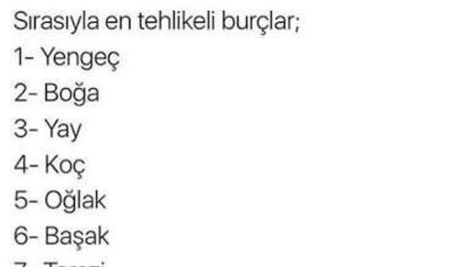 En Tehlikeli Burçlar Hangileriymiş?