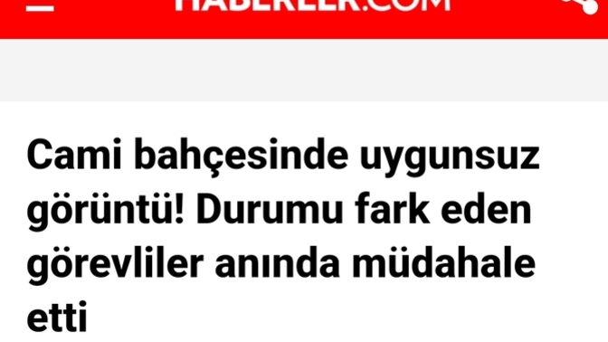 Cami bahçesinde uygunsuz vaziyette yakalanan yabanci uyruklular kutsal değerlere saygısızlık yapmak bu kadar basit mi?