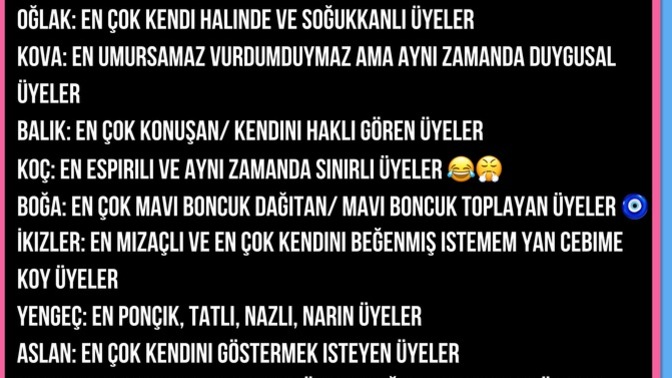 Burcuna göre sen hangi KS üyesisin😂?