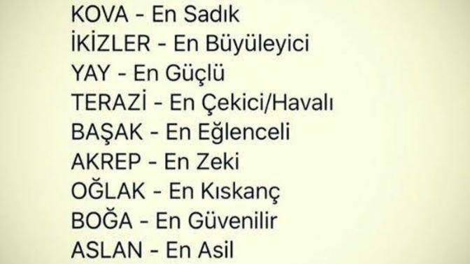 Burcuna göre hangi özelliktesin?