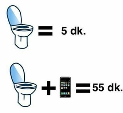 Tuvalete telefon olmadan girebiliyor musunuz?